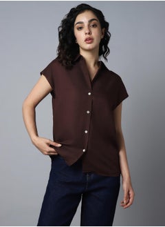 HIGH STAR Women Brown Shirt  - Image 4