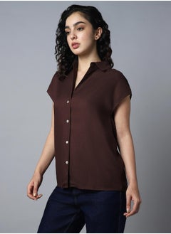 HIGH STAR Women Brown Shirt  - Image 5