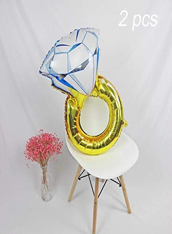 Tellpet Bachelorette Party Decorations Engagement Party Decorations, Diamond Ring Balloon, 2 pieces - Image 4