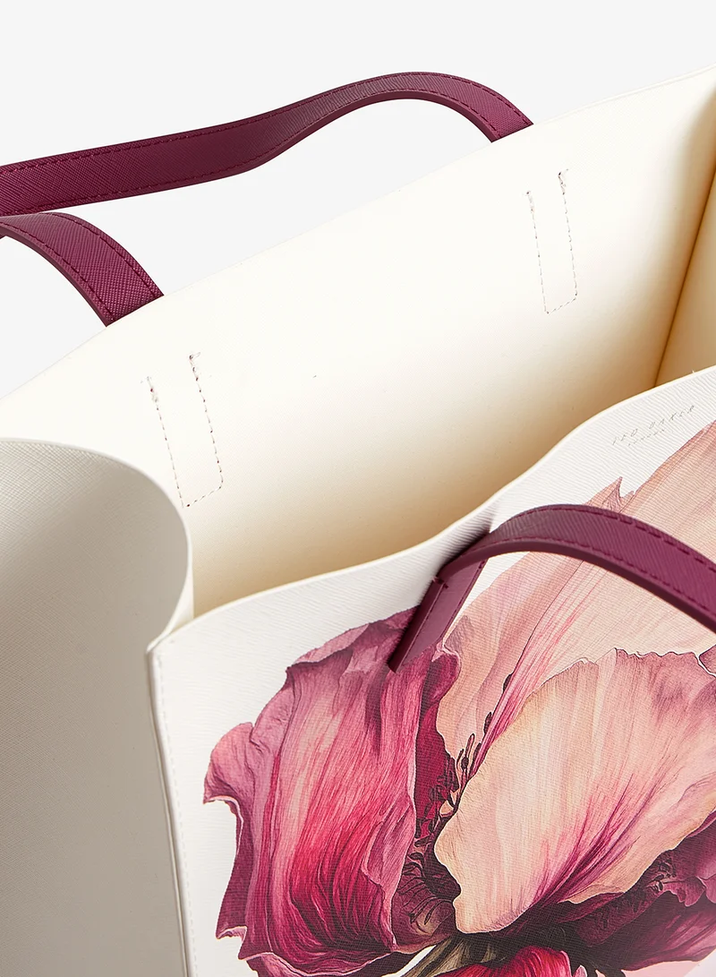 Ted Baker  Printed Flower Medium Icon Tote Bag for Women | Best Price UAE
