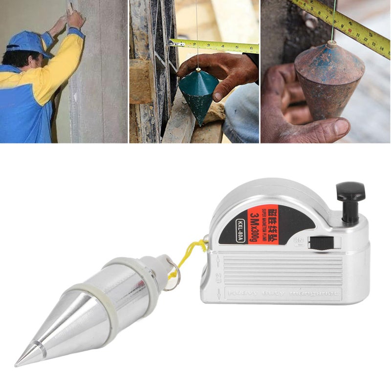Magnetic Wire Hammer with Strong Magnets and Positioning Pins for Vertical Measurement on Wood Steel Construction - Image 5