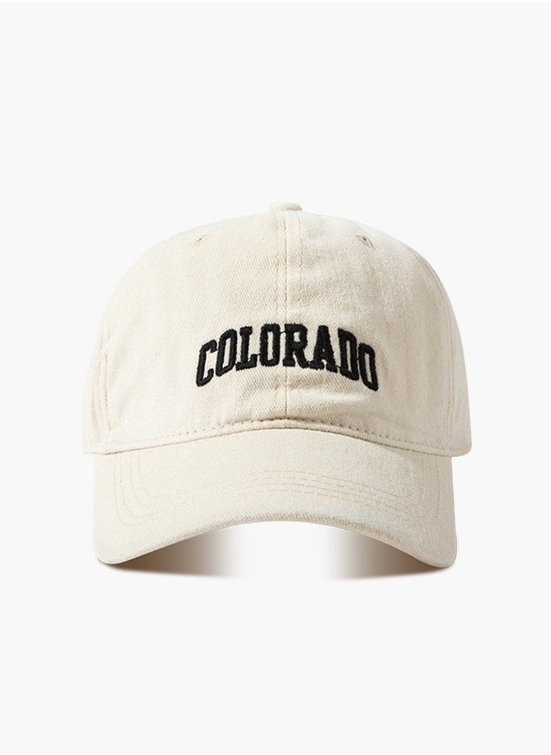 NIBEMINENT Women Men Korean Version Versatile Breathable Baseball Cap Spring Autumn Smile Design Adjustable Sun Protection Peaked Suitable for Daily Outdoor Sports White  - Image 4
