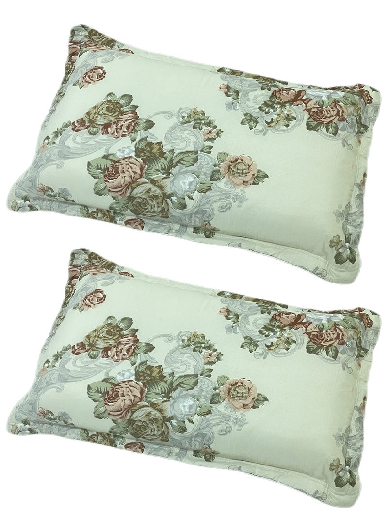 Sleep night Floral 2 Piece Pillow Case Set 50x75cm  - Image 1