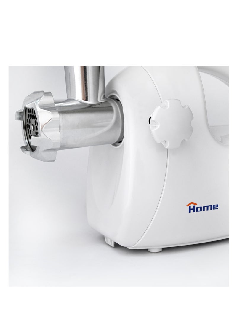 Home - Meat grinder 1400-1600 watt meat grinder of high quality. It has two speeds and a pulse. It has a sharp and thick knife. You should add the meat cut into small pieces without bones. 3 pieces of metal (solid - medium - light). - Image 1