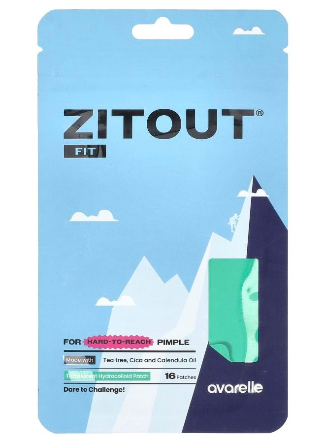 Zitout® Fit Translucent Hydrocolloid Patch 16 Patches