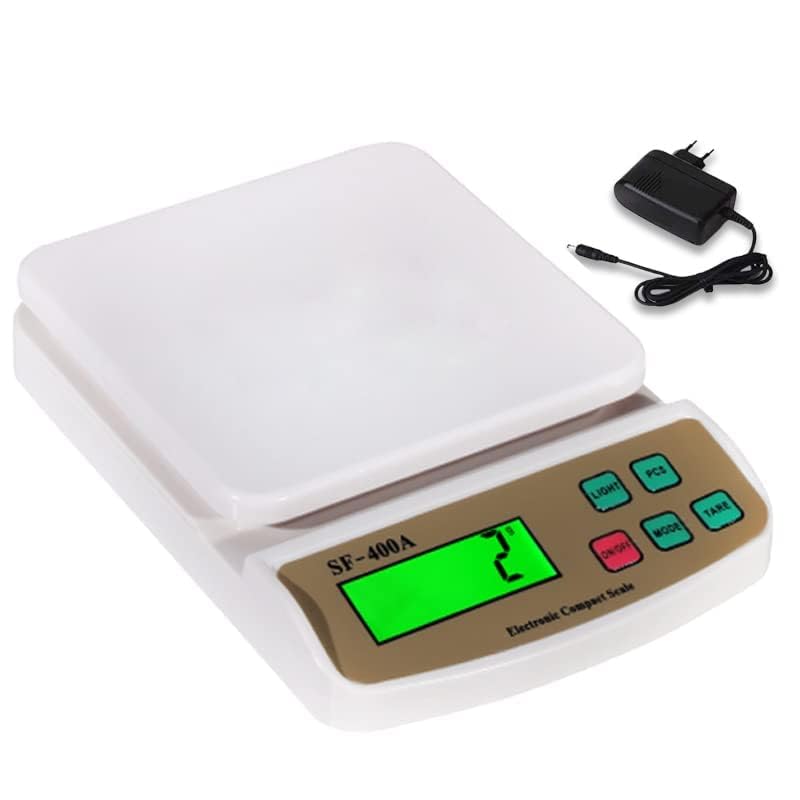 LEKORED Electronic Kitchen Digital Weighing Scale MultiPurpose Kitchen Weighing Scale White With Adapter - Image 1