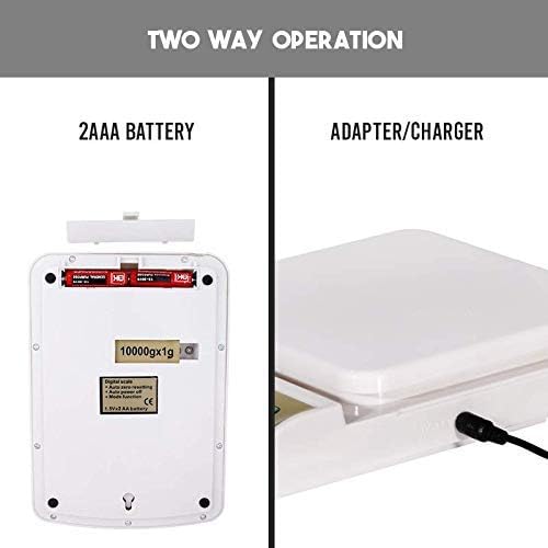 LEKORED Electronic Kitchen Digital Weighing Scale MultiPurpose Kitchen Weighing Scale White With Adapter - Image 4