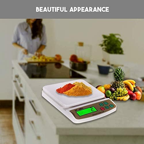LEKORED Electronic Kitchen Digital Weighing Scale MultiPurpose Kitchen Weighing Scale White With Adapter - Image 3