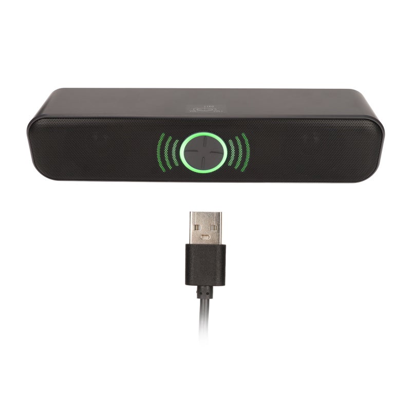 مكبر صوت ستيريو RGB للكمبيوتر ثنائي القناة يعمل بالطاقة عبر USB، تشغيل فوري - خالٍ من الضوضاء، صوت محيطي ثلاثي الأبعاد للألعاب، مناسب لأجهزة سطح المكتب واللابتوب - Image 1