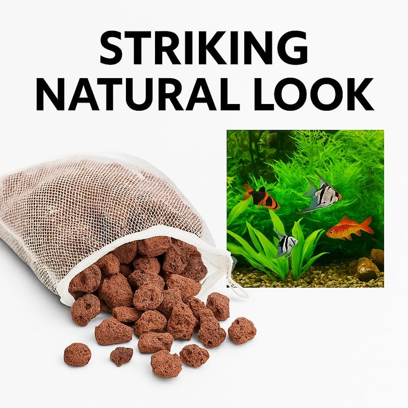 VAYINATO Lava Filter Media, (500G) | The Finest Hand Picked Volcano Lava Porous and Water Treatment Filter Media for Aquarium (Pack of 1) - Image 4