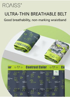 roaiss 2 Pack Patterned Boxer Briefs Fashionable Boxers for Men Contrast Color Young Underwear  - Image 3
