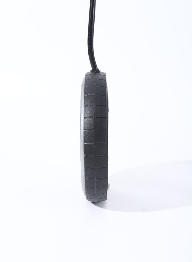 فلاي رود تمديد طاقة عالمي متعدد المقابس سلك تمديد بطول 2 متر مع واقي من التيار الزائد 6 مقابس طاقة 2 منفذ USB 1 منفذ Type-C للمنزل والمكتب باللون الأسود - Image 5