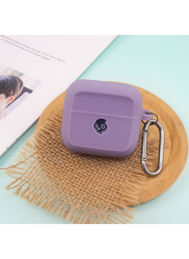 Generic - Applicable Skull Skull Candy Mod Bluetooth Headset Silicone Protective Case Storage Box Simple Solid Color Shell-Color:Creamy-white-Model:G79 - Image 1