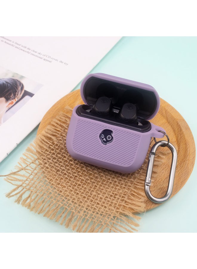 Generic - Applicable Skull Skull Candy Mod Bluetooth Headset Silicone Protective Case Storage Box Simple Solid Color Shell-Color:Creamy-white-Model:G79 - Image 1