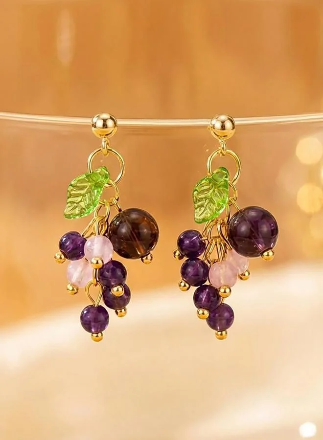 تايك تو Grape Cluster Stud Earrings