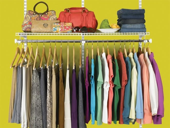 Rubbermaid Configurations Closet Shelves  Hanging Kit 2 26 Shelves White Custom Pantry Organizer and StorageClothes Rack for HomeLaundryBathroomMudroomPantryLinen Closet - Image 3