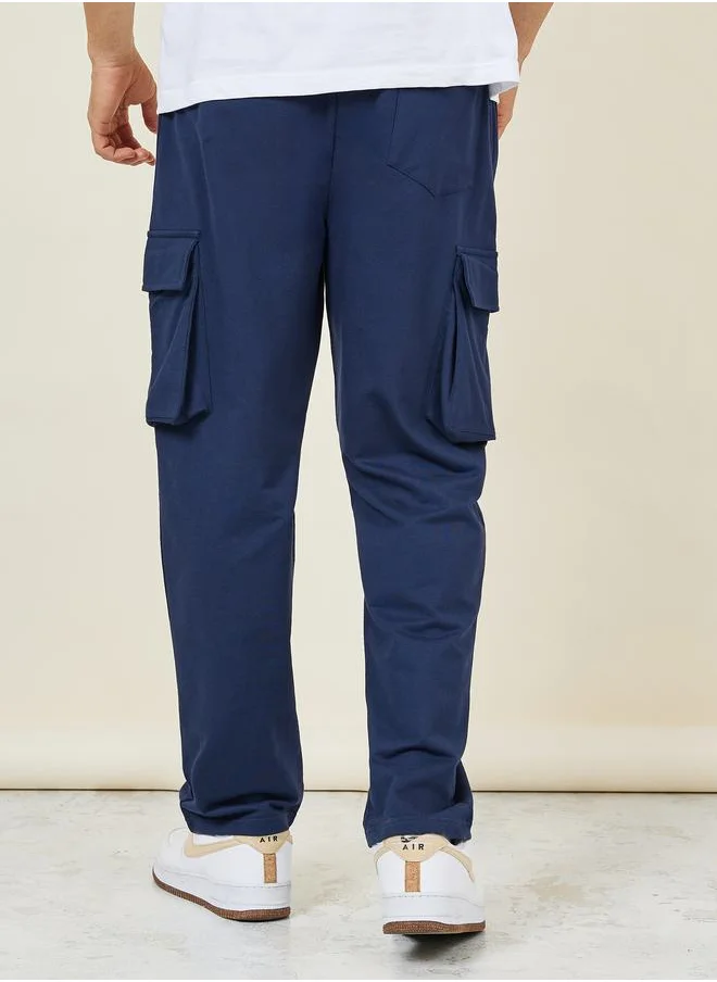 ستايلي Oversized Straight Leg Cargo Joggers