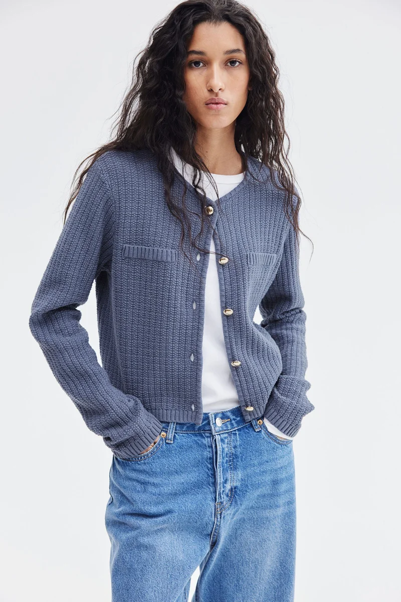 H&M Moss-knit cardigan