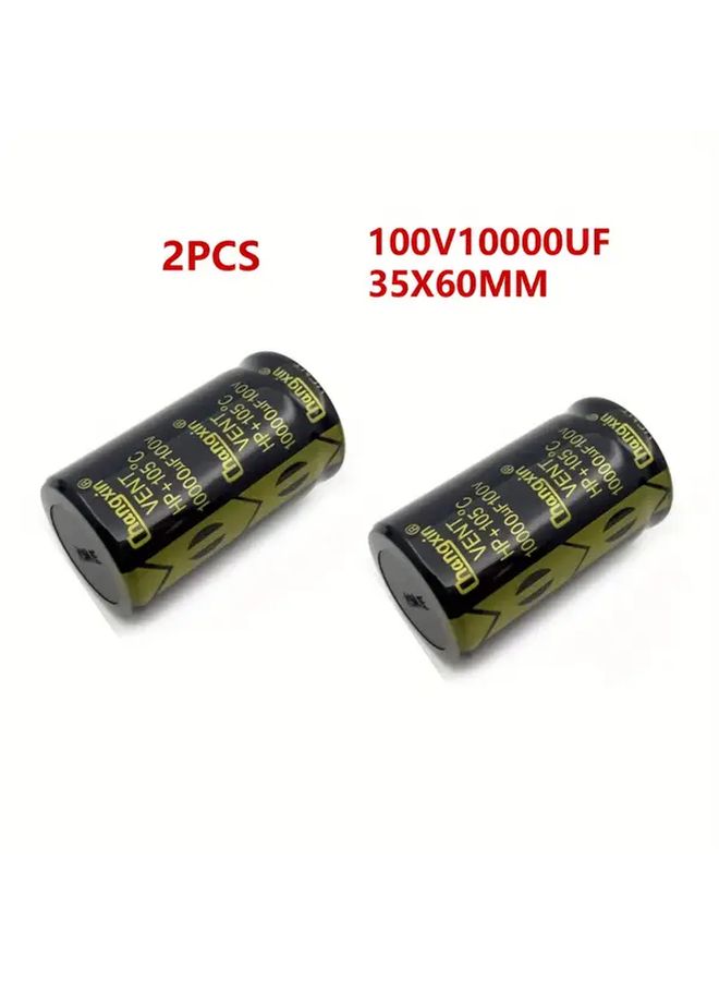 2pcs 10000UF 100V Large Capacitance Electrolytic Capacitor 35x60mm For Audio Amplifier Filter - Image 5