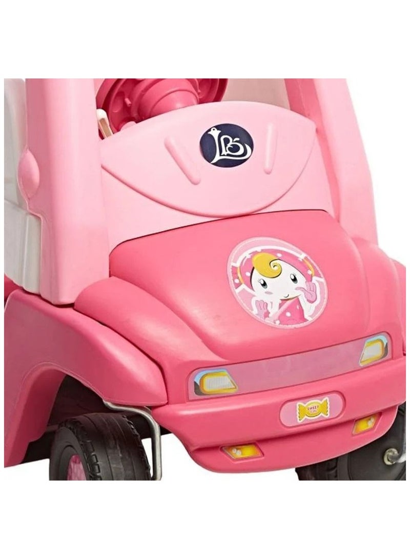 Amsham Toys Baby Coupe Ride On Car - Pink - Image 2