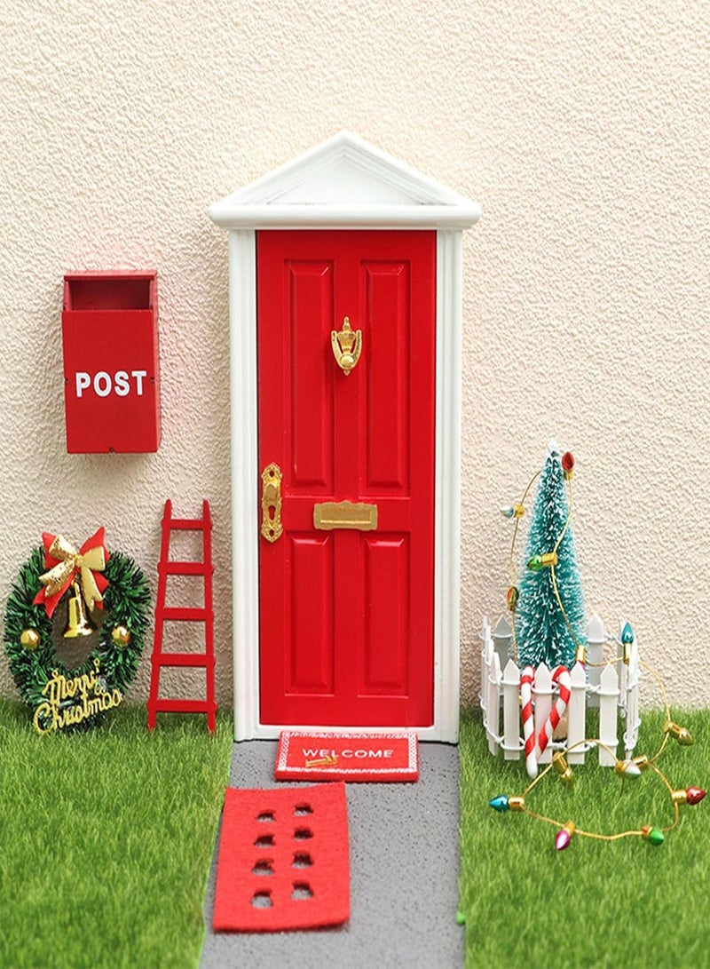Dollhouse Miniatures  -  Doll House Miniature Decor, Girl Fairy Doors Decorations Tiny Wooden Tiny Miniature for Child  Fairy Tale