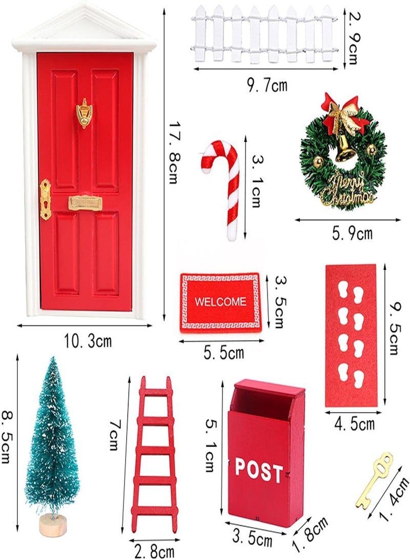 Dollhouse Miniatures  -  Doll House Miniature Decor, Girl Fairy Doors Decorations Tiny Wooden Tiny Miniature for Child  Fairy Tale