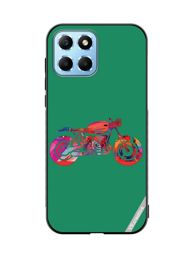 VR CREATIVE Protective Case Cover For Honor X8 5G Bike Design Multicolour - Image 1