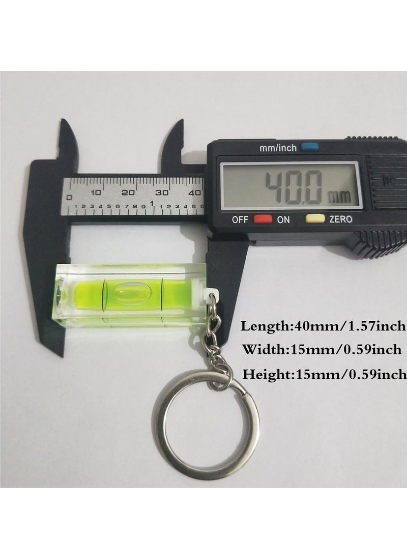 SIZIKJXGHWYI SIZIKJXGHWYI 3Pcs Keychain Spirit Bubble Level Mini Pocket Tool 15x15x40mm Spirit Levels Measuring Layout Tools  - Image 5