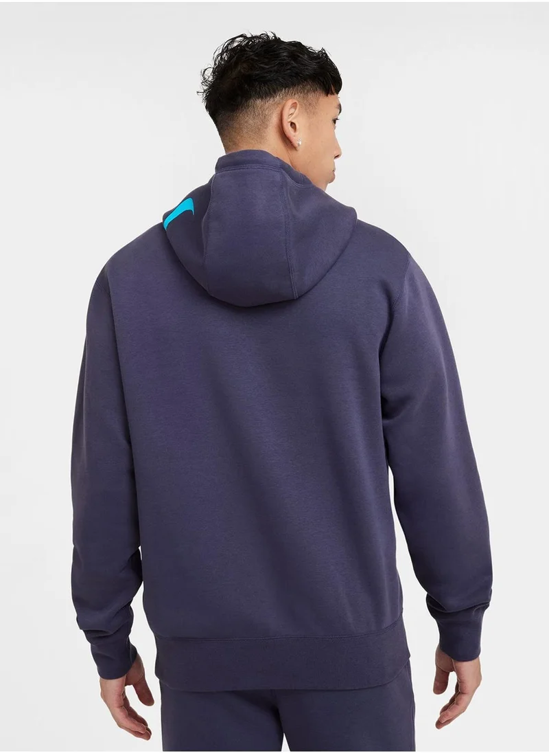 Nike Logo Club Printed Hoodie