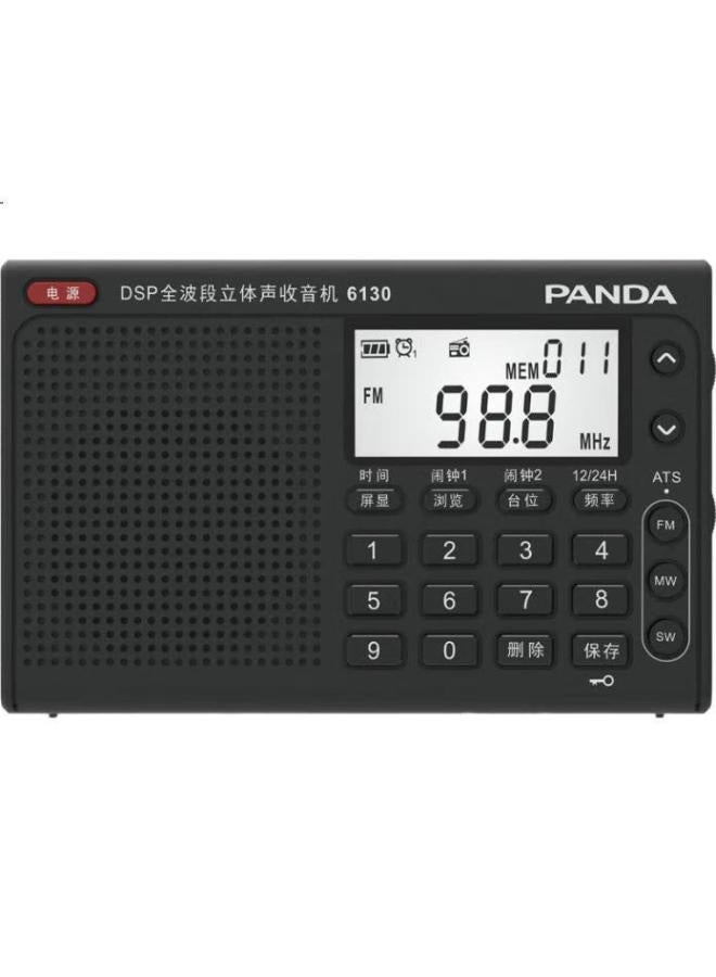 Panda Panda 6130 Full-Band Digital Stereo Radio With Stable Signal, For English College Entrance Exams, Cet-4, Cet-6, And Listening Tests (Black) - Image 2