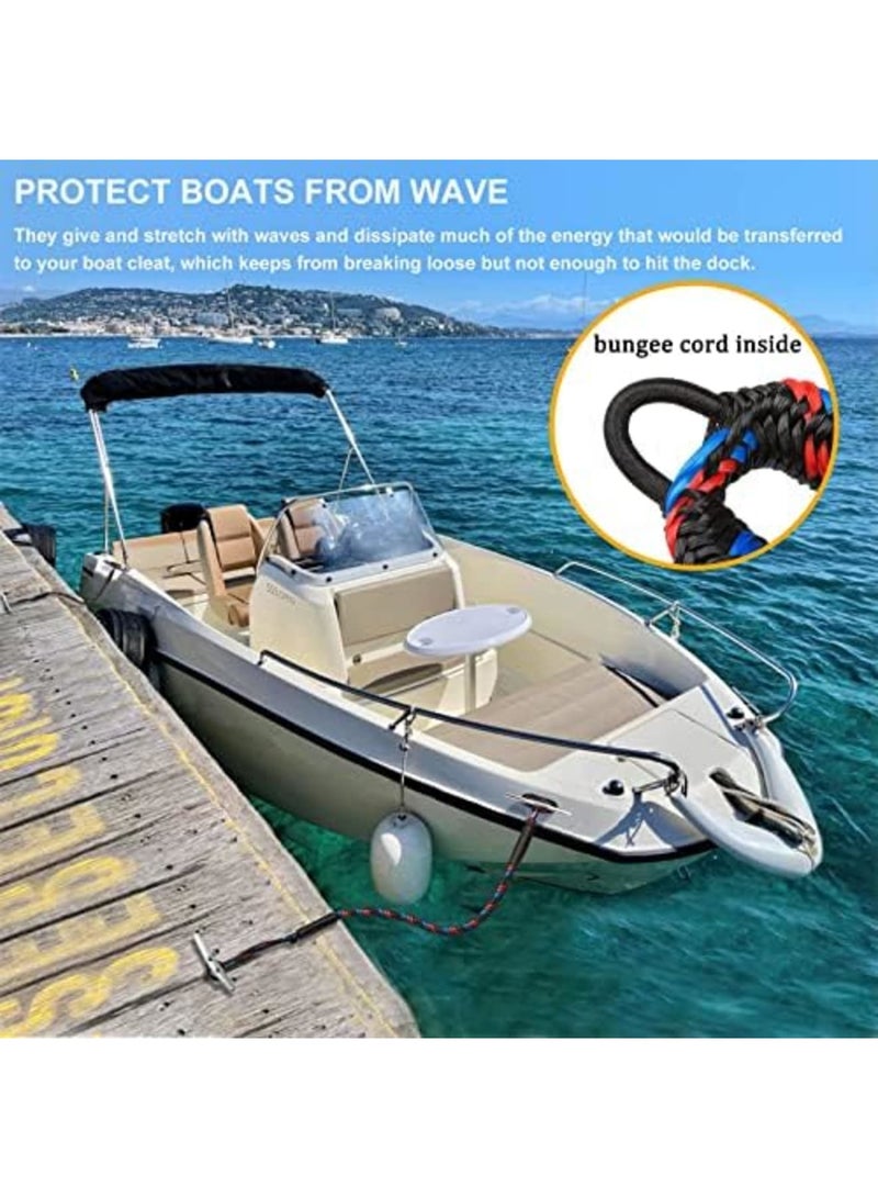 Luckam Boating Gifts for Men, Boat Bungee Dock Lines, Boat Accessories, Pontoon Accessories, Mooring Lines for Bass Boat, 4 Feet - Image 5