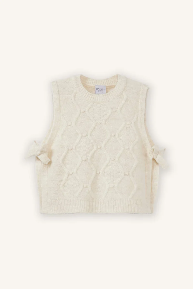 ديفاكتو Baby Girl Crew Neck Cardigan