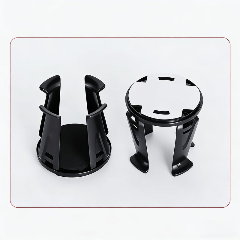 2026 Upgraded Car Cup Holder Insert With Self Adhesive Clamping Arms For Water Cup And Drinks Black - Image 3