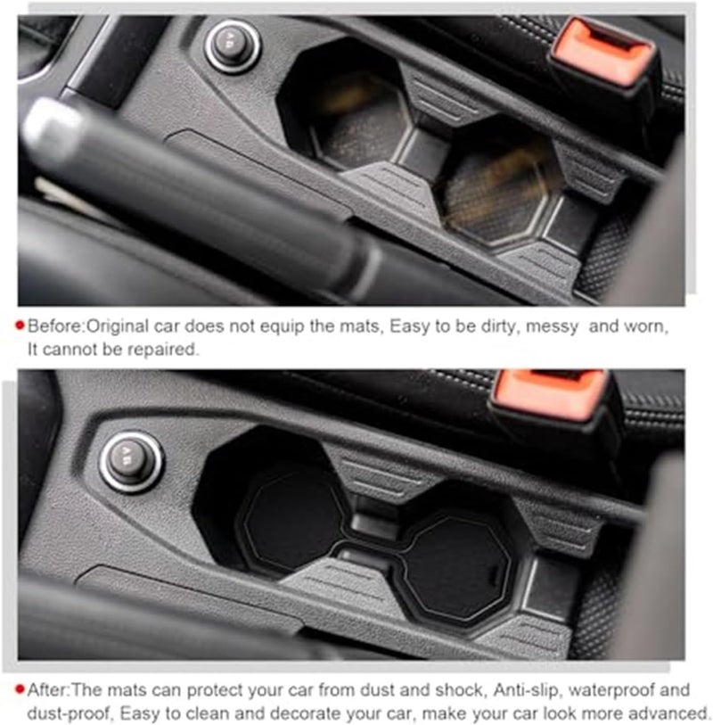 Wivplex Non-Slip Rubber Mat Set for VW Taigo/Nivus - Image 4