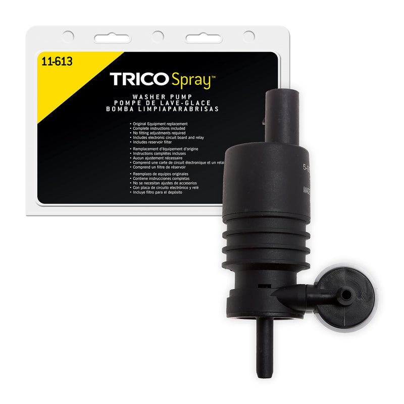 TRICO (11-613) Spray Automotive Replacement Windshield Washer Pump Fits Select Audi, BMW, Buick, Chevy, Chrysler, Dodge, Ford, Jeep, Mini Cooper, Porsche, and Volkswagen Model Years - Image 1