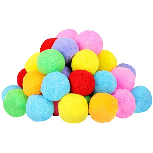 Very Large Assorted Pom Poms for DIY Creative Crafts Decorations Assorted Colors 50Pack 25 Inch