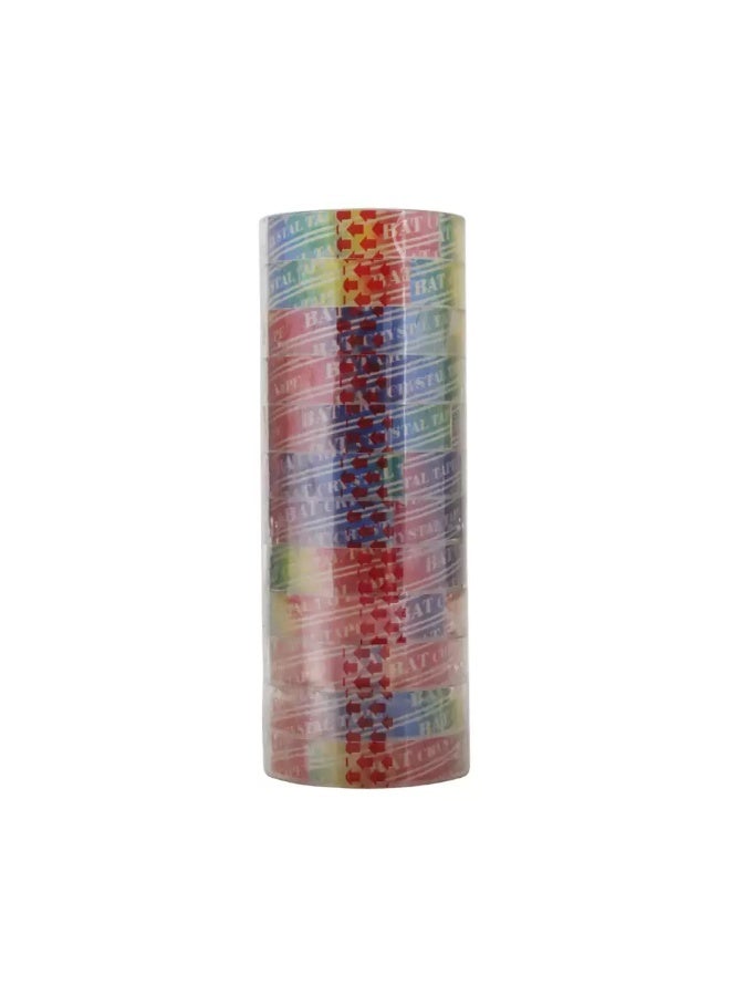 Bat Crystal Clear Stationery Tape All Purpose Tape- 12pcs - Image 2