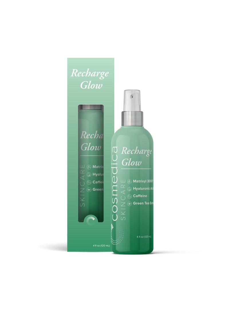 Cosmedica Skincare - Cosmedica Skincare Recharge Glow Mist with Caffeine Green Tea Extract Hyaluronic Acid  Matrixyl 3000 for Energized Skin  4 oz - Image 1