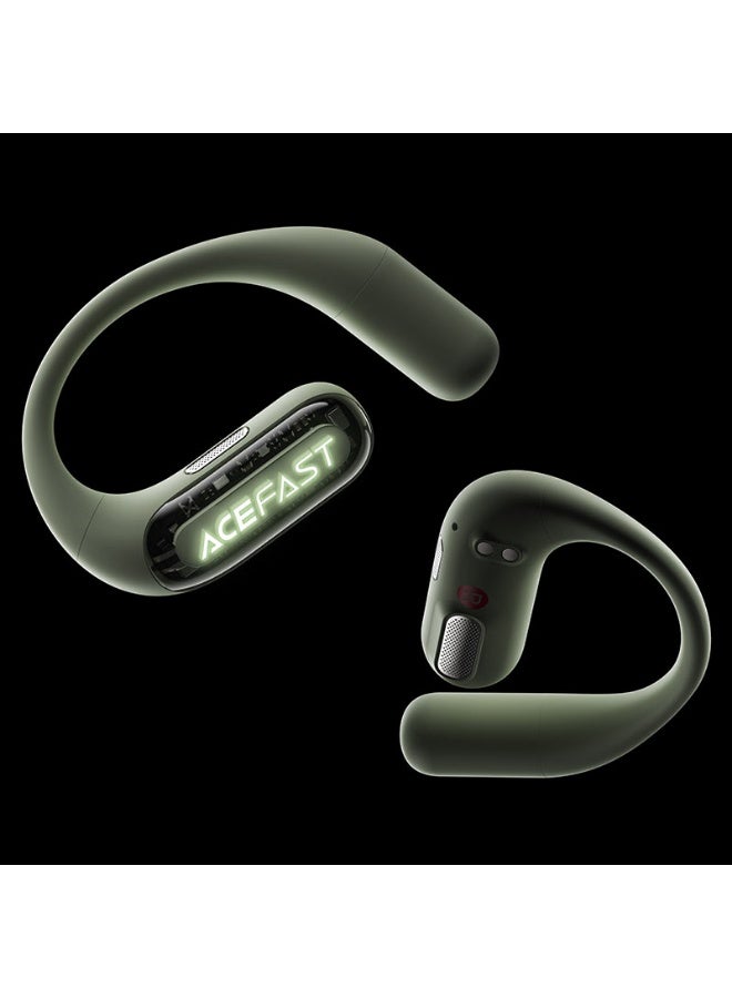 ACEFAST FA001 ACEFIT Pro Open-Ear Wireless Earbuds, Bluetooth 5.4, ENC Call Noise Reduction, LED Display Transparent Case, Titanium Ear Hooks, IP54 Waterproof, 25H Playtime - Image 5
