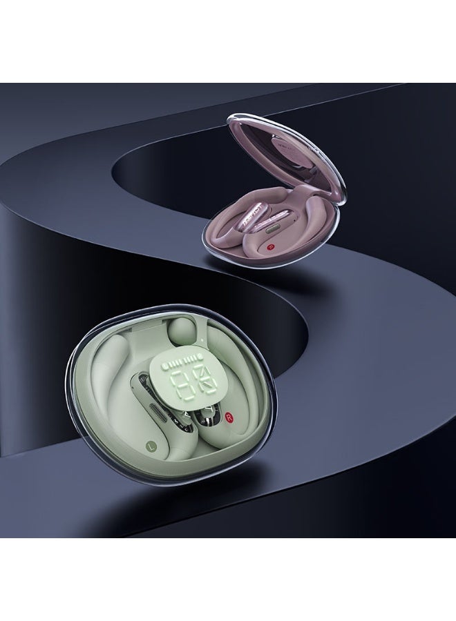 ACEFAST FA001 ACEFIT Pro Open-Ear Wireless Earbuds, Bluetooth 5.4, ENC Call Noise Reduction, LED Display Transparent Case, Titanium Ear Hooks, IP54 Waterproof, 25H Playtime - Image 4