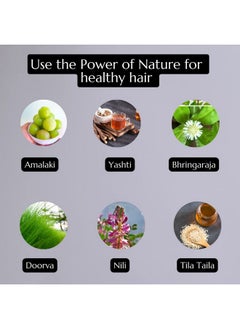 ATRIMED Denz & Darc Herbal Hair Oil | Imparts Colour To Grey Hair | Dual Benefits Of Pigments And Nutrients | 300Ml | Pack Of 3  - Image 3