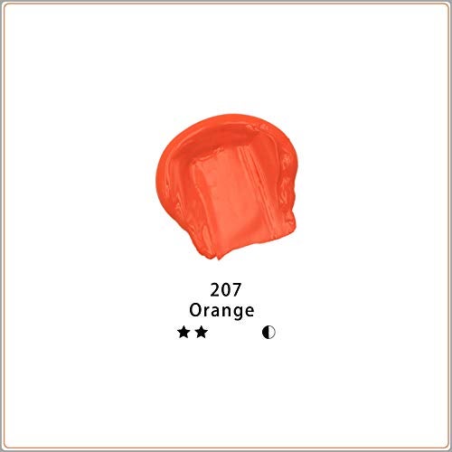 Artecho Orange Acrylic Paint, Orange Paint (120ml / 4.05oz) Tubes, Art Craft Paints for Canvas, Rock, Stone, Wood, Fabric, Art Supplies - Image 2