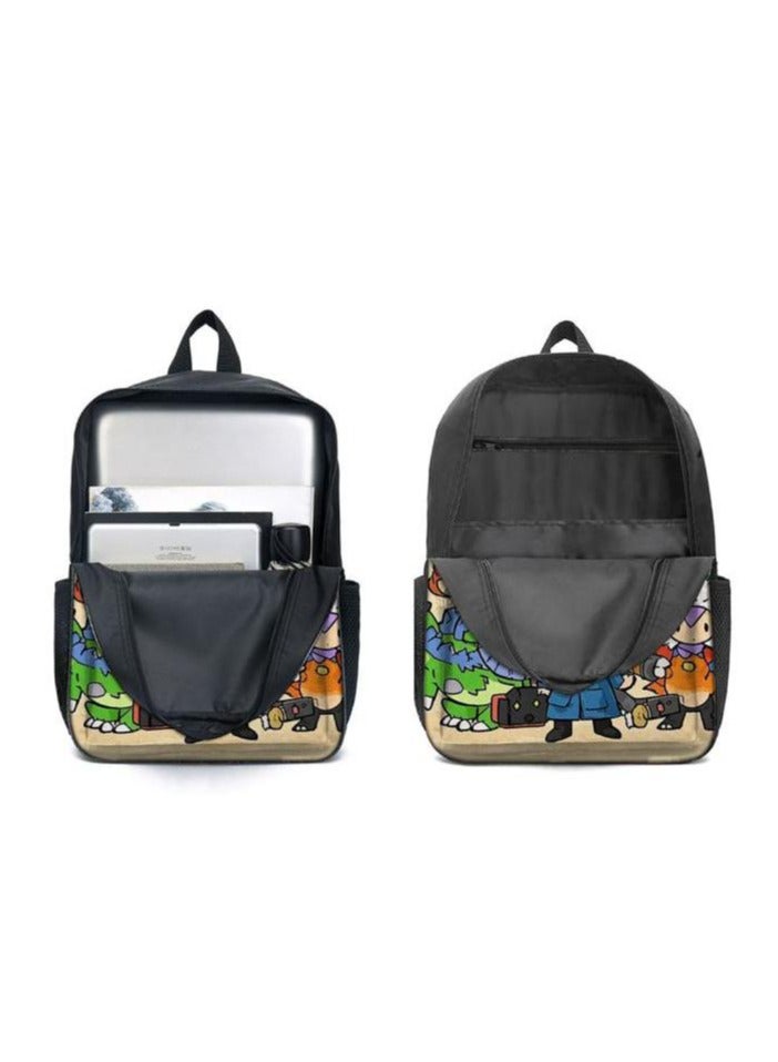 Cartoon three-piece schoolbag with zipper - 406  - Image 4