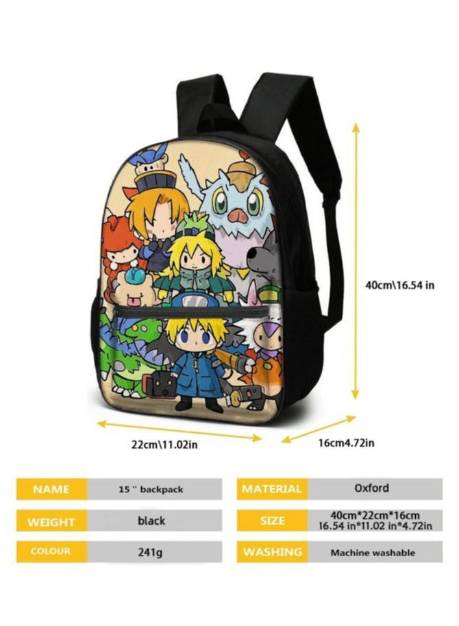 Cartoon three-piece schoolbag with zipper - 406  - Image 5