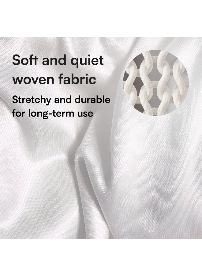 Niagara Sleep Solution Ultra Soft Pillow Protectors with Zipper King Size - Set of 4 Breathable Pillow Covers - 100% Protection Against Stains, Dust & Dirt - Machine Washable (White) - Image 5