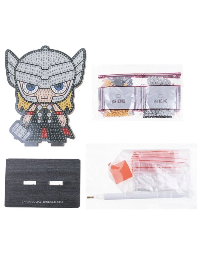 Craft Buddy Craft Buddy Marvel Avengers Thor Crystal Art Buddies Series 2 Diamond Painting Kit - Image 1