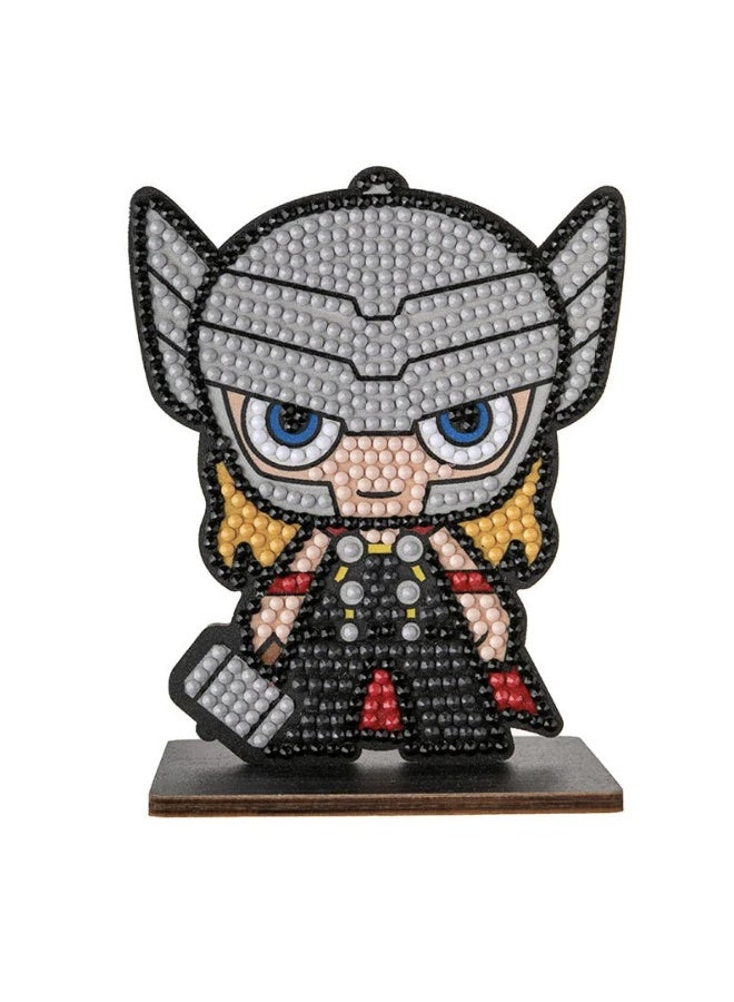 Craft Buddy Craft Buddy Marvel Avengers Thor Crystal Art Buddies Series 2 Diamond Painting Kit - Image 3