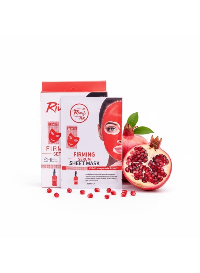Rivaj UK Rivajuk 3-in-1 Collagen Facial Sheet Mask – Firming, Hydrating & Anti-Aging Face Mask | Skin Tightening & Wrinkle Care | Korean-Style Skincare | Single Use Sheet Mask for Glowing Skin – UAE Edition - Image 1