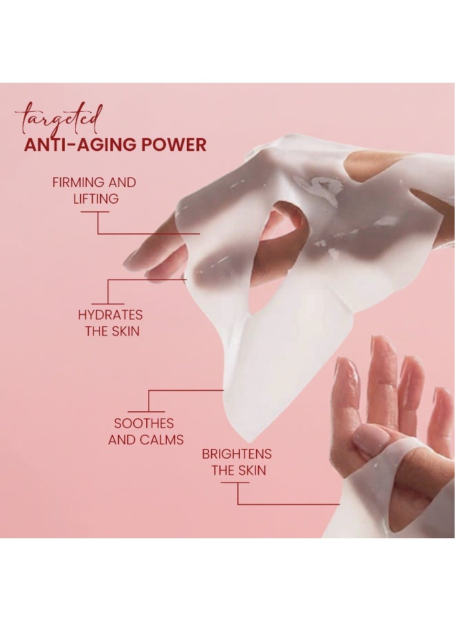 Rivaj UK Rivajuk 3-in-1 Collagen Facial Sheet Mask – Firming, Hydrating & Anti-Aging Face Mask | Skin Tightening & Wrinkle Care | Korean-Style Skincare | Single Use Sheet Mask for Glowing Skin – UAE Edition - Image 4