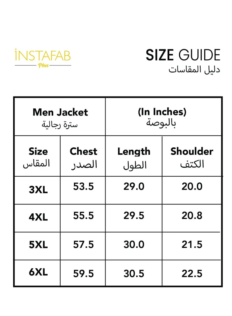 Instafab Plus  Men's Light Grey Double-Breasted Jacket With Hoodie for Men | Best Price UAE